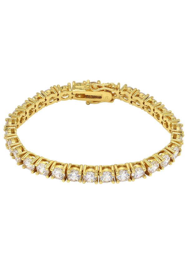 Womens Lab Grown Diamond Tennis Bracelet - 14K Yellow Gold