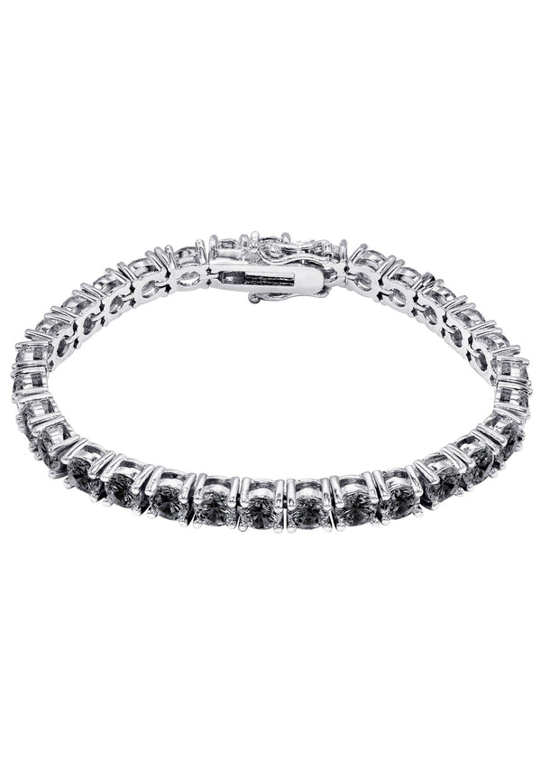 Womens Black Diamond Tennis Bracelet