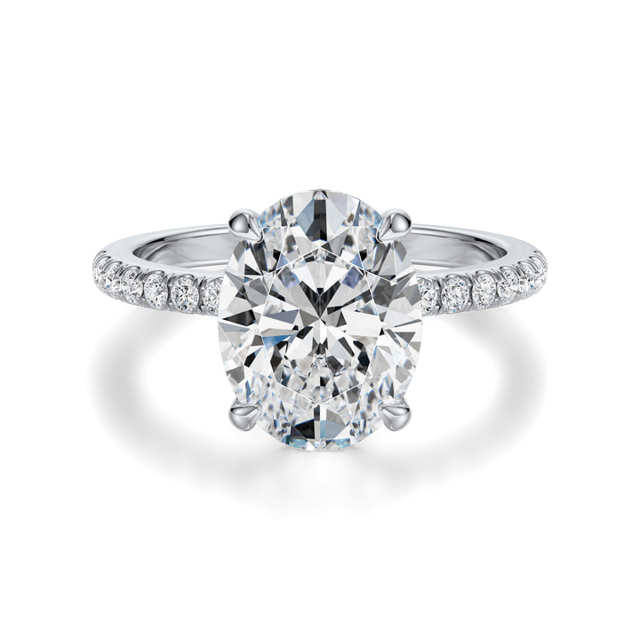 Regina Oval — White Gold, front