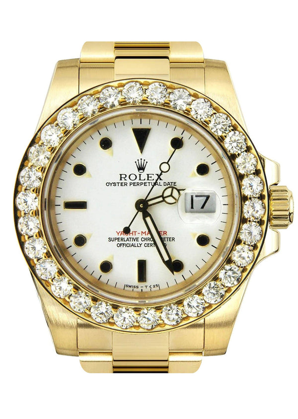 Diamond Rolex Yacht Master | 18K Yellow Gold