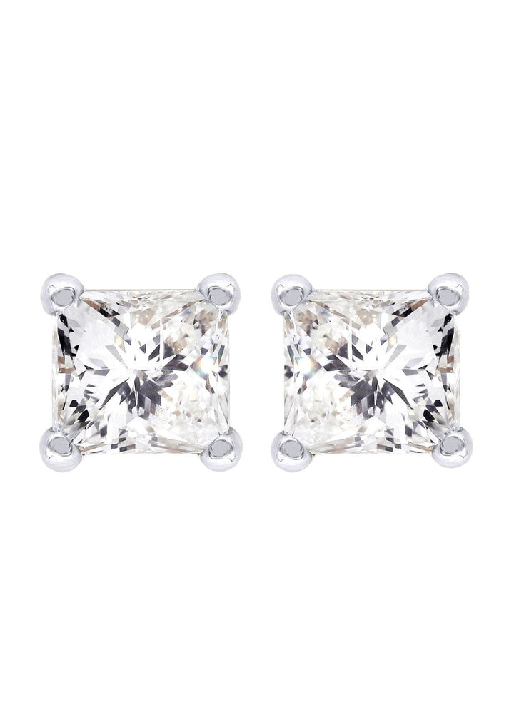 Princess Cut Diamond Stud Earrings