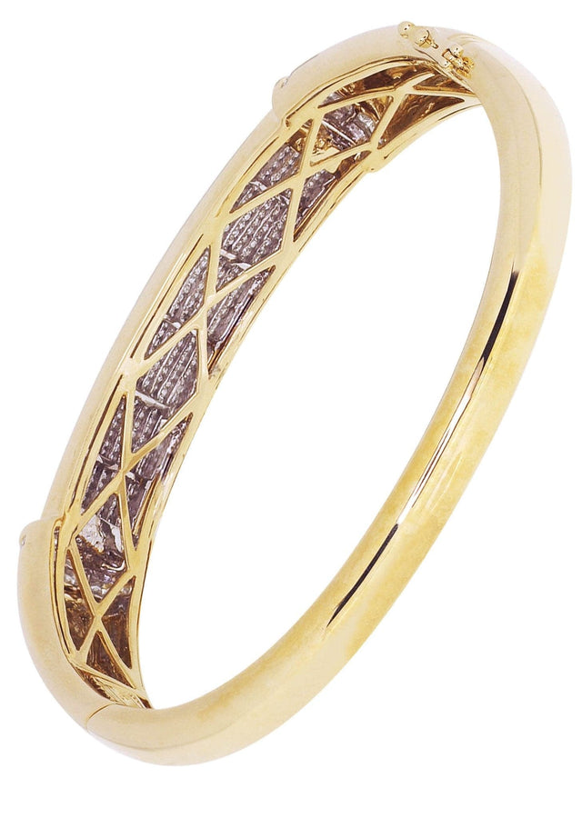 Men's Diamond Gold Bangles