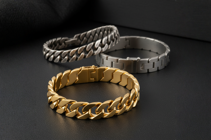 Curb Link Bracelets For Men