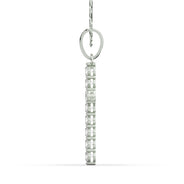 Men's VVS Lab Diamond Customizable White Gold Cross Necklace Pendant