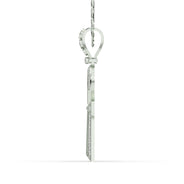 Men's VVS Lab Diamond Customizable White Gold Ankh Necklace Pendant