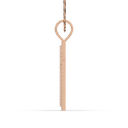 Men's VVS Lab Diamond Customizable Rose Gold Cross Necklace Pendant