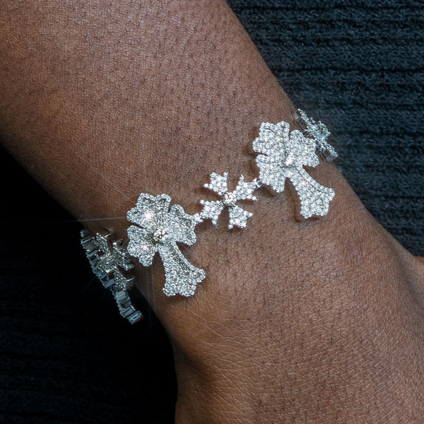 High End Jewelry - Iced Out Evil Eye Bracelet