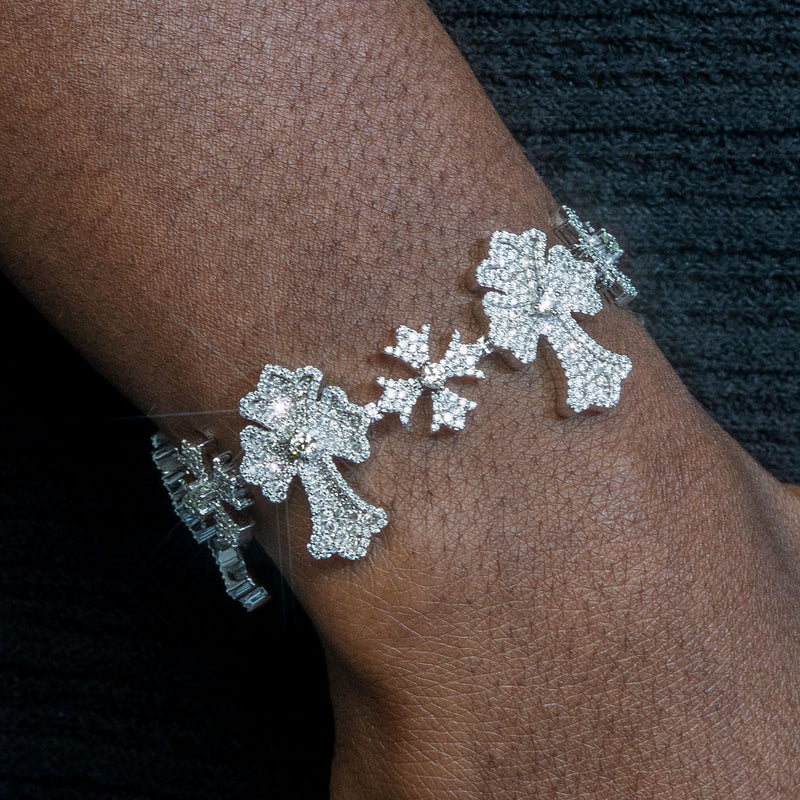 High End Jewelry - Iced Out Evil Eye Bracelet