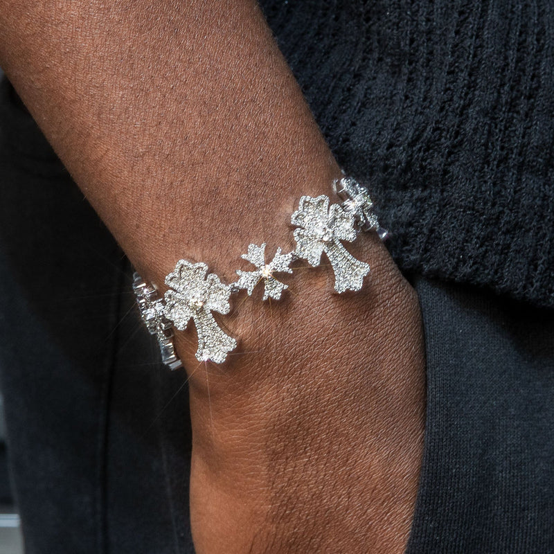 High End Jewelry - Iced Out Evil Eye Bracelet