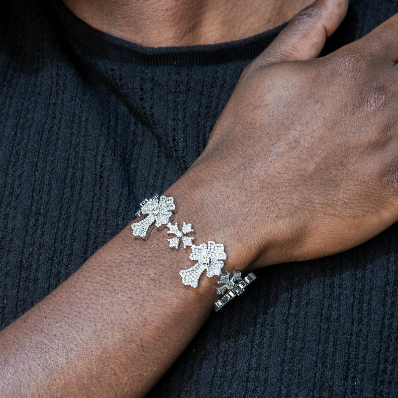 High End Jewelry - Iced Out Evil Eye Bracelet