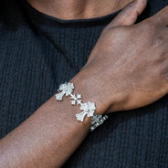 High End Jewelry - Iced Out Evil Eye Bracelet