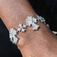 High End Jewelry - Iced Out Evil Eye Bracelet