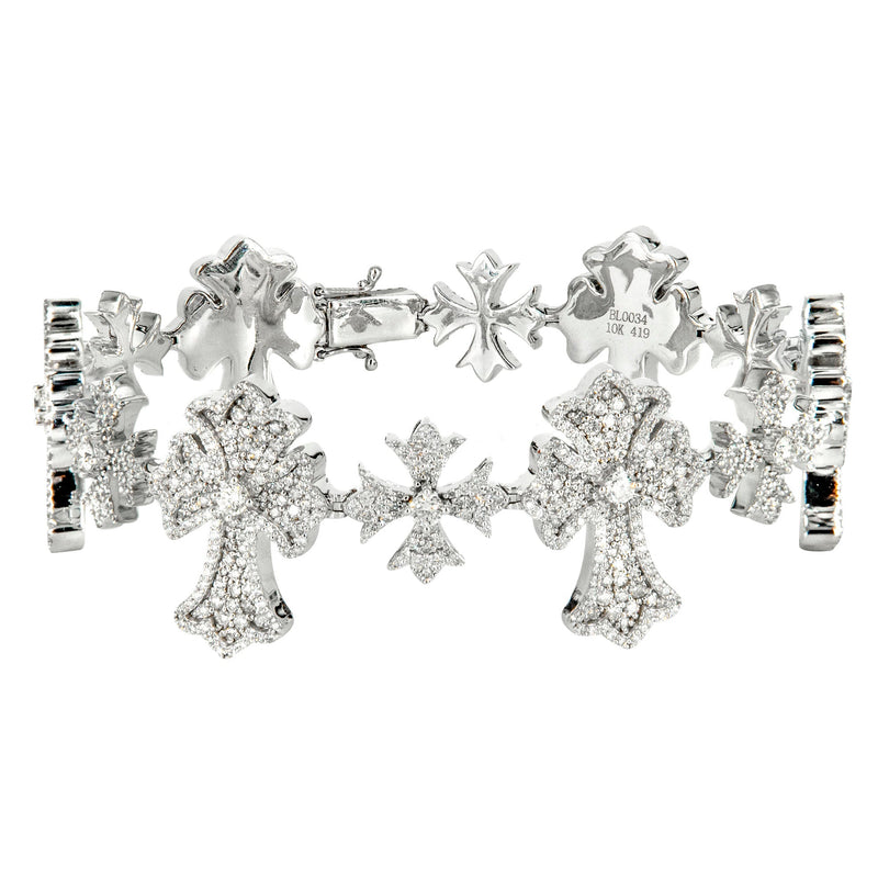 High End Jewelry - Iced Out Evil Eye Bracelet