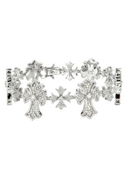 High End Jewelry - Iced Out Evil Eye Bracelet