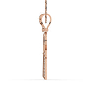 Men's VVS Lab Diamond Customizable Rose Gold Ankh Necklace Pendant
