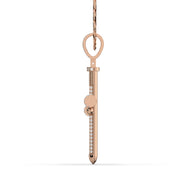 Men's VVS Lab Diamond Customizable Rose Nail Gold Cross Necklace Pendant