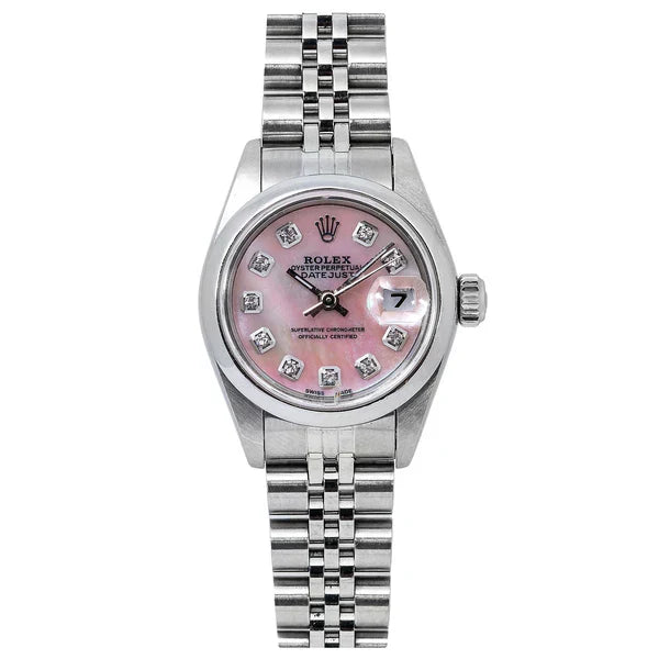 Rolex Datejust 26MM Pink Diamond Dial With Stainless Steel Bracelet