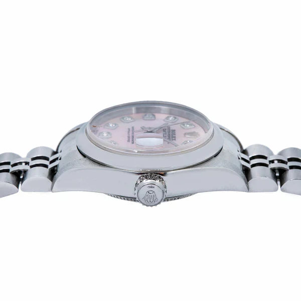 Rolex Datejust 26MM Pink Diamond Dial With Stainless Steel Bracelet