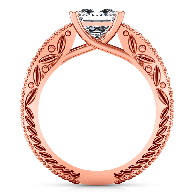 Solitaire Diamond Engagement Ring Rowan 14K Rose Gold