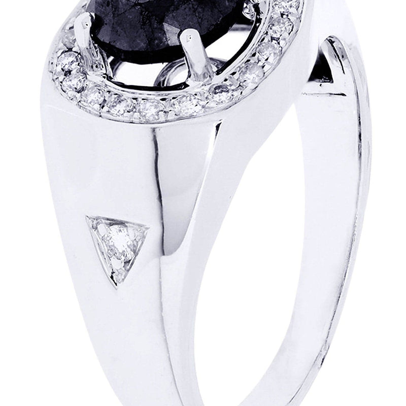 White Gold Mens Diamond Ring| 2.8 Carats| 6.76 Grams