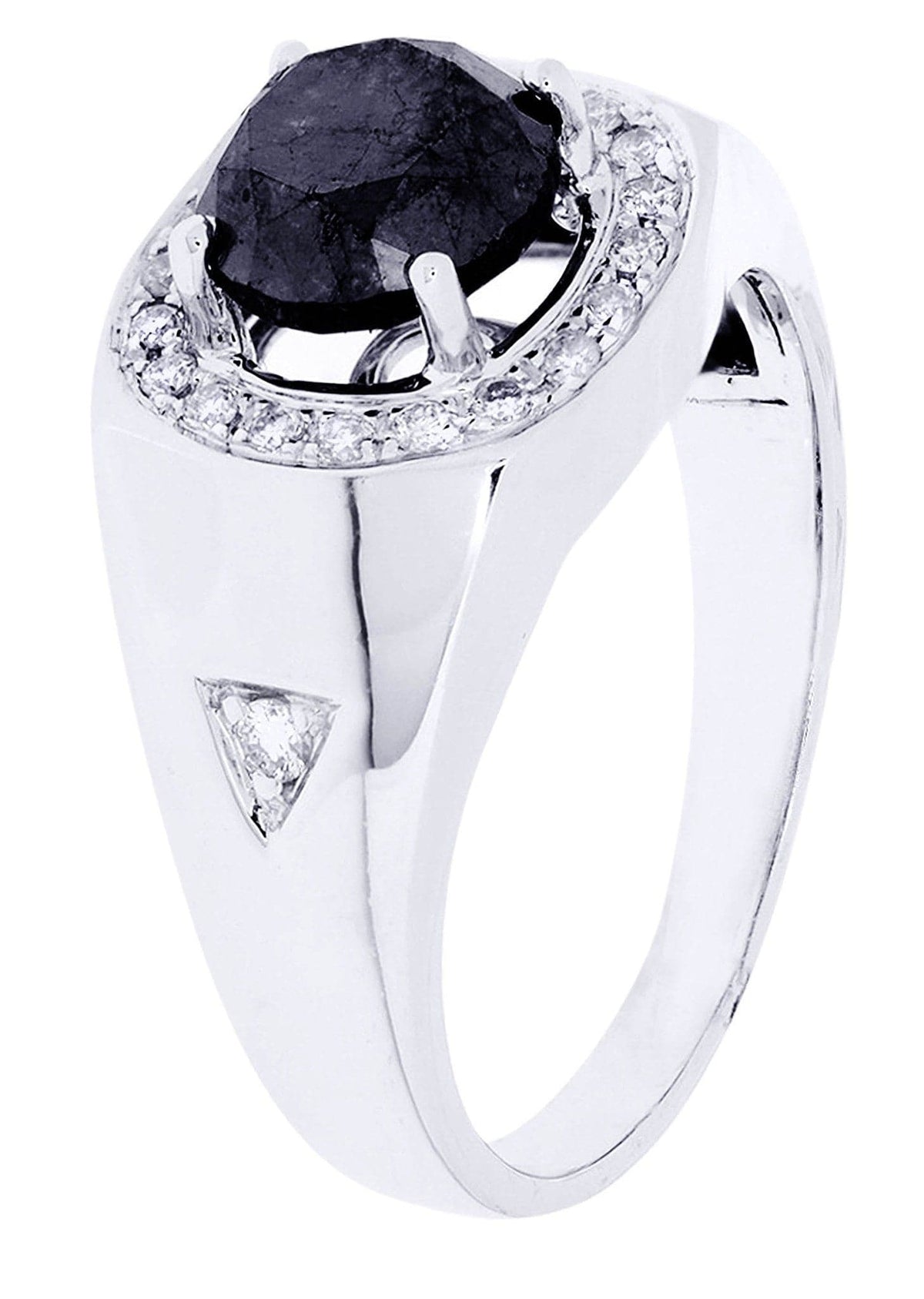 White Gold Mens Diamond Ring| 2.8 Carats| 6.76 Grams