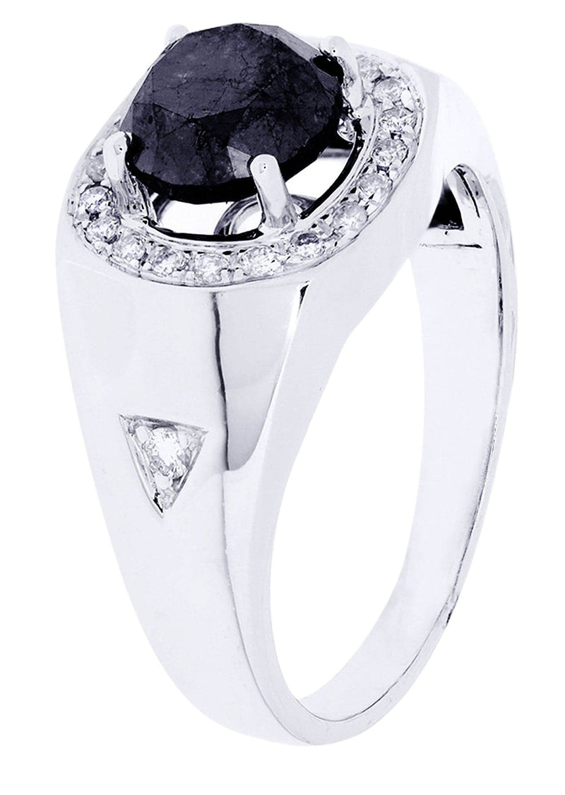 White Gold Mens Diamond Ring| 2.8 Carats| 6.76 Grams