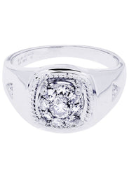 White Gold Mens Diamond Ring| 0.67 Carats| 6.73 Grams