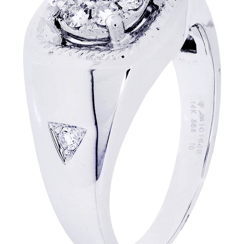 White Gold Mens Diamond Ring| 0.67 Carats| 6.73 Grams