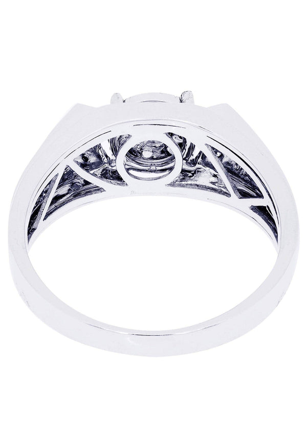 White Gold Mens Diamond Ring| 0.81 Carats| 6.21 Grams