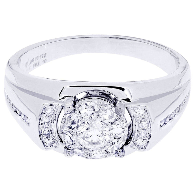 White Gold Mens Diamond Ring| 0.81 Carats| 6.21 Grams