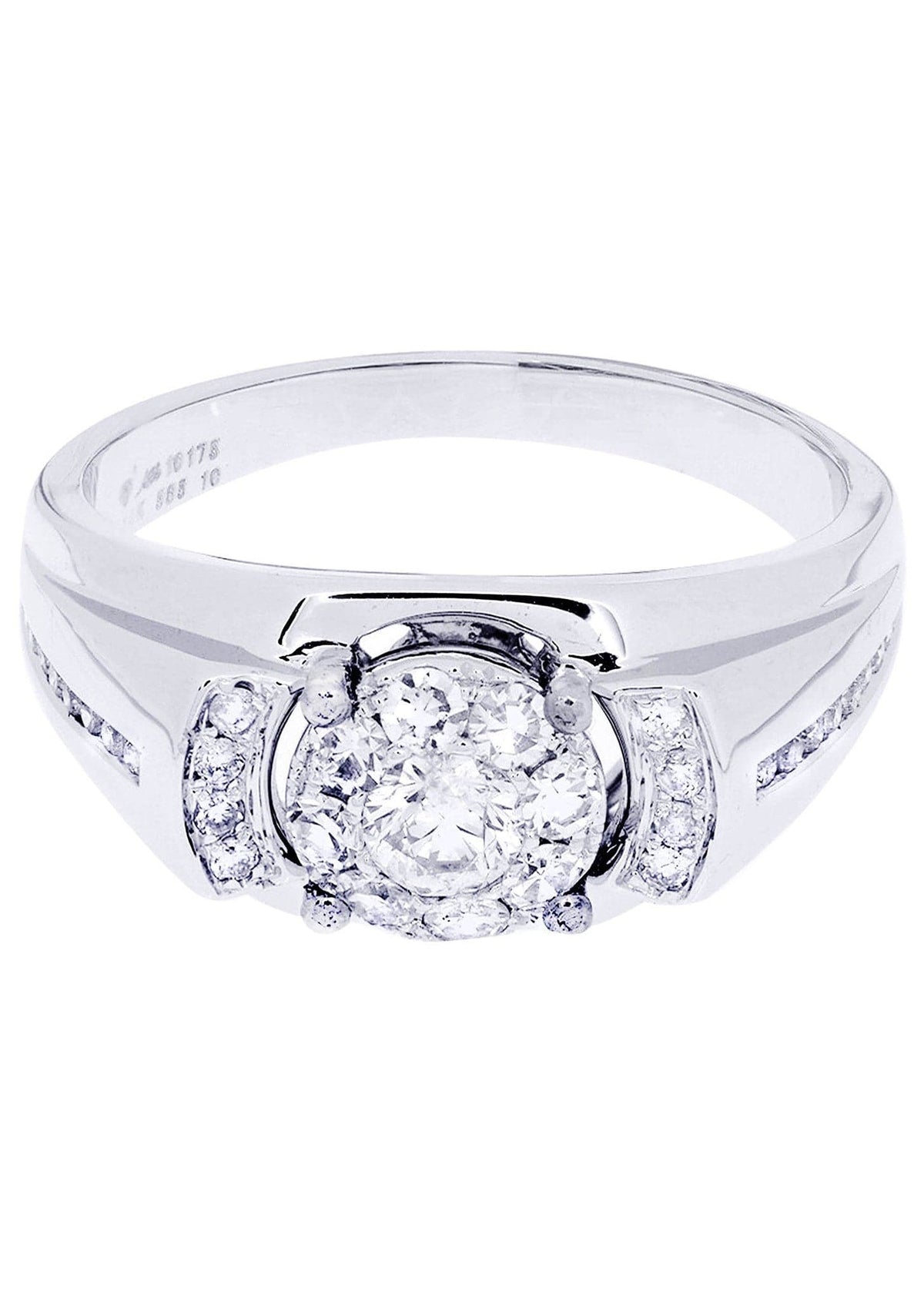 White Gold Mens Diamond Ring| 0.81 Carats| 6.21 Grams