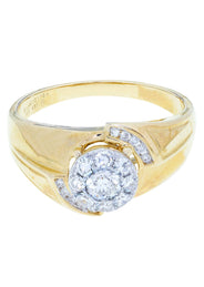 Mens Diamond Ring / Pinky Diamond Ring| 0.68 Carats