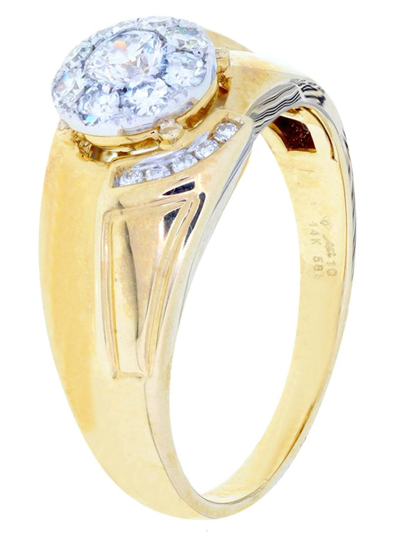 Mens Diamond Ring / Pinky Diamond Ring| 0.68 Carats