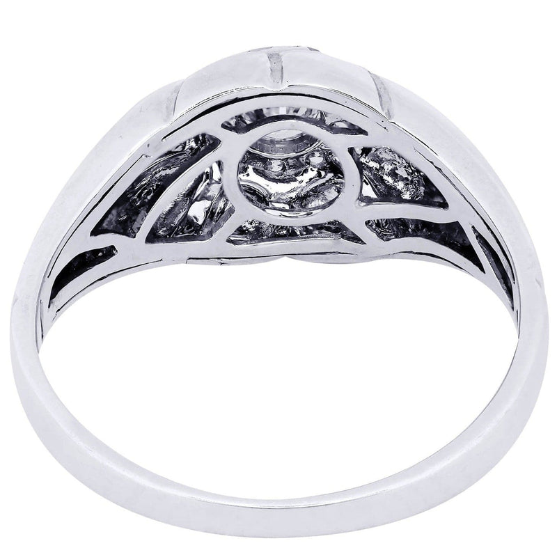 White Gold Mens Diamond Ring| 0.43 Carats| 5.79 Grams
