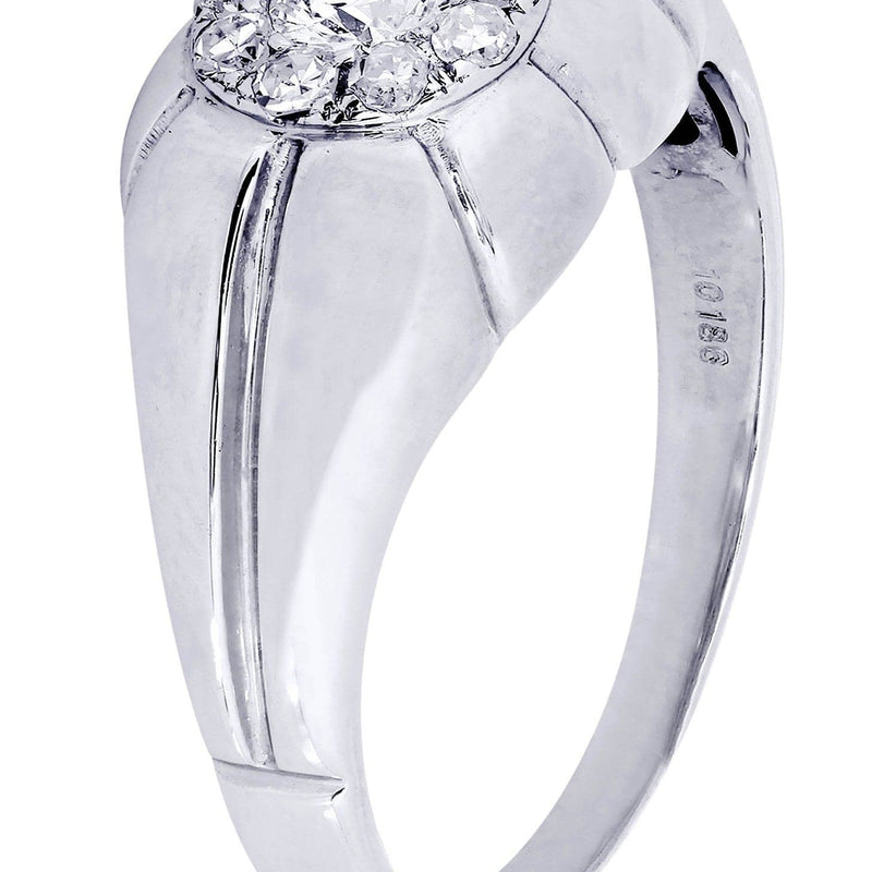 White Gold Mens Diamond Ring| 0.43 Carats| 5.79 Grams