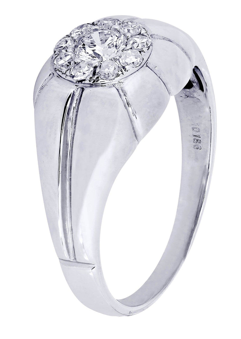 White Gold Mens Diamond Ring| 0.43 Carats| 5.79 Grams