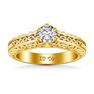 Solitaire Diamond Engagement Ring Whitney 14K Yellow Gold