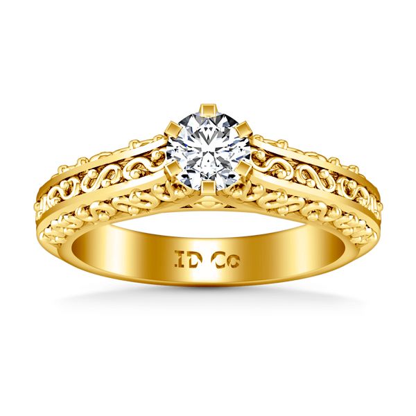Solitaire Diamond Engagement Ring Whitney 14K Yellow Gold