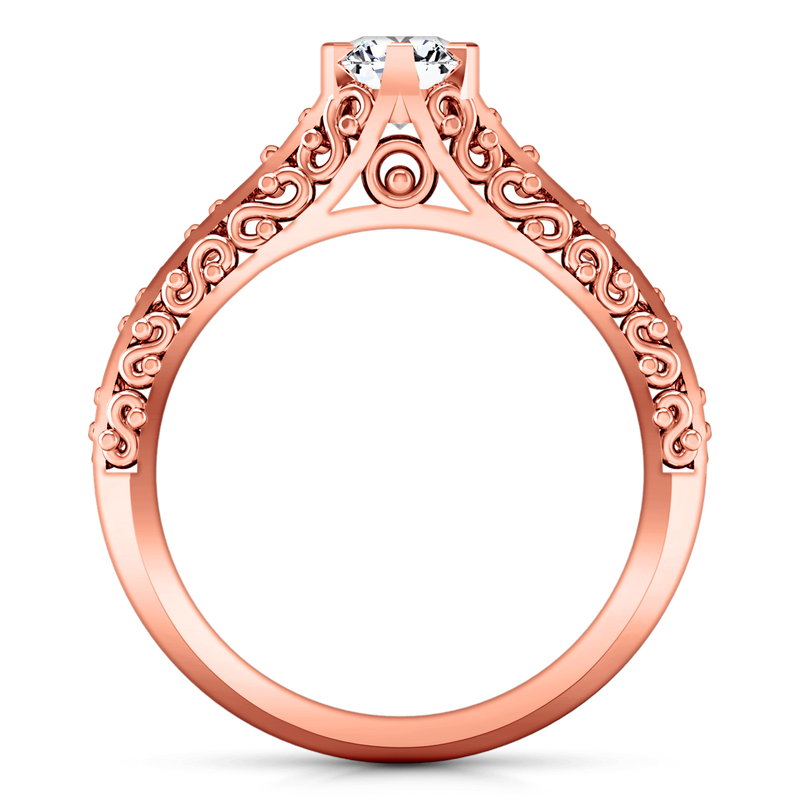 Solitaire Diamond Engagement Ring Whitney 14K Rose Gold