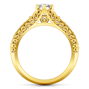 Solitaire Diamond Engagement Ring Whitney 14K Yellow Gold