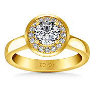 Halo Diamond  Engagement Ring Erica 14K Yellow Gold