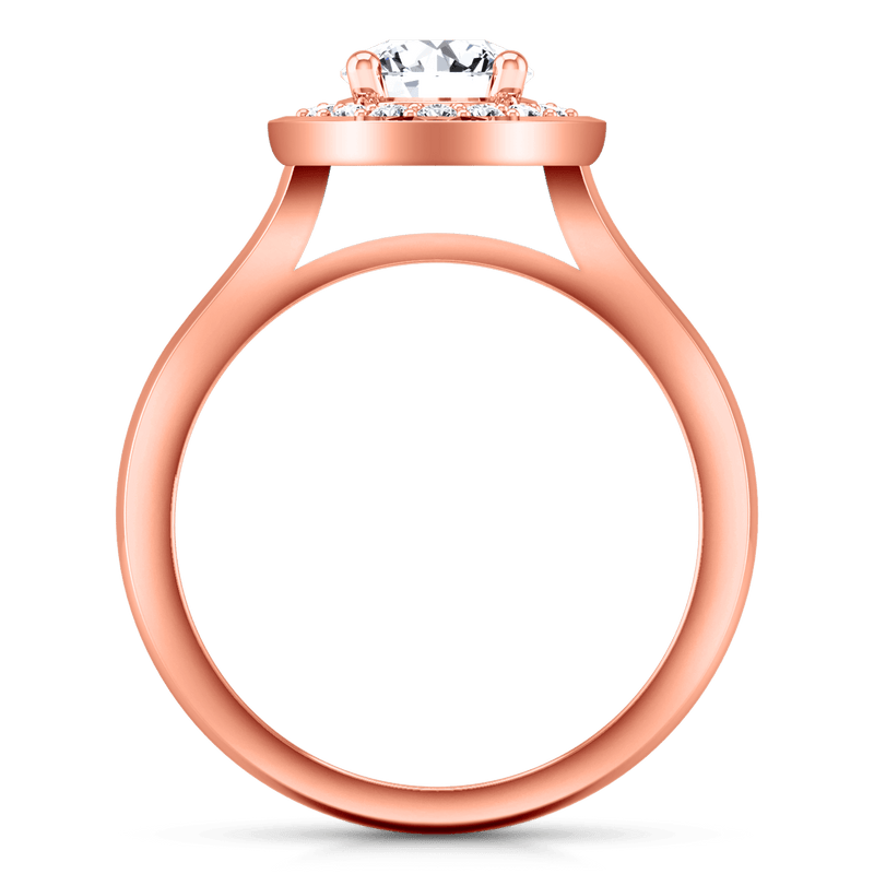 Halo Diamond  Engagement Ring Erica 14K Rose Gold