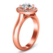 Halo Diamond  Engagement Ring Erica 14K Rose Gold
