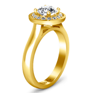 Halo Diamond  Engagement Ring Erica 14K Yellow Gold