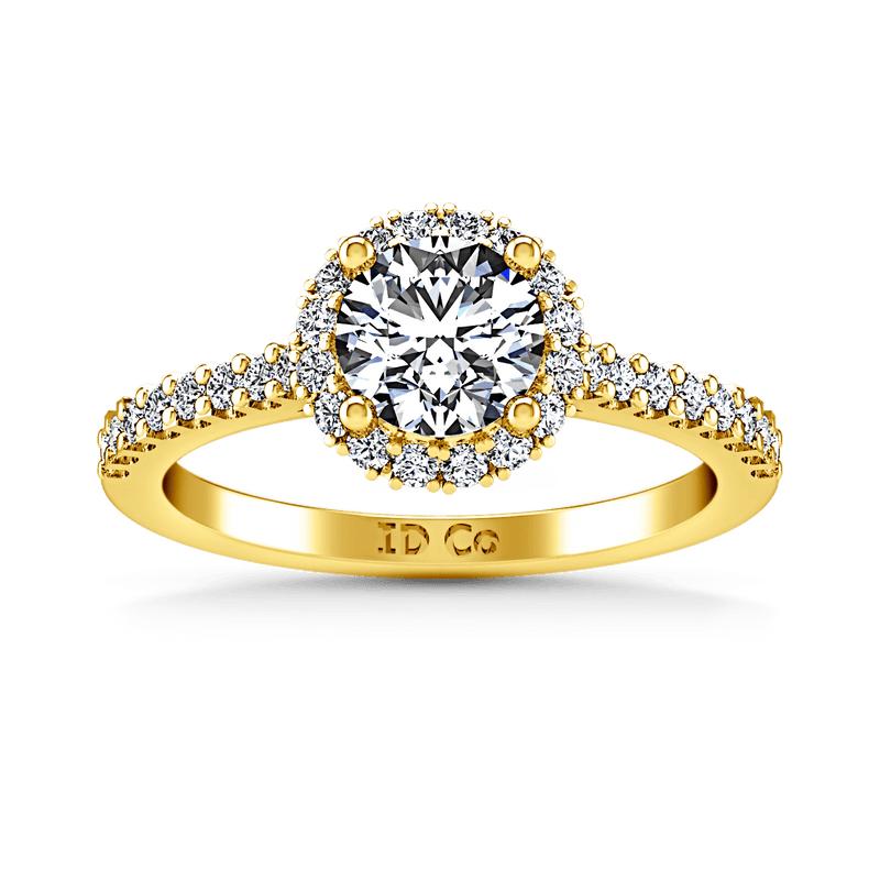 Halo Diamond  Engagement Ring Bethany 14K Yellow Gold