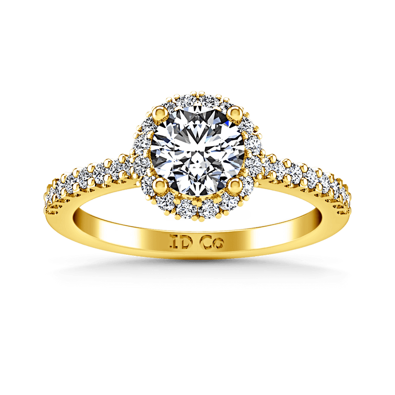 Halo Diamond  Engagement Ring Bethany 14K Yellow Gold