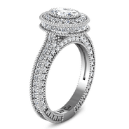 Halo Oval Diamond Engagement Ring Hannah 14K White Gold