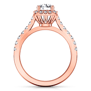 Halo Diamond Engagement Ring Mallory 14K Rose Gold