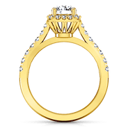 Halo Diamond Engagement Ring Mallory 14K Yellow Gold