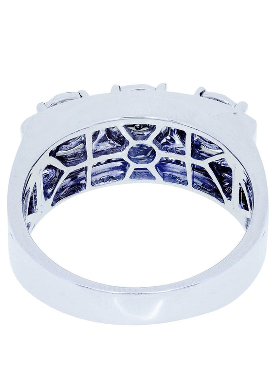 White Gold Mens Diamond Ring| 0.69 Carats| 10.5 Grams